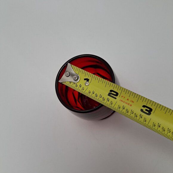 Viking Georgian Pattern Juice Glass Ruby Red MCM Vintage - Picture 3 of 7